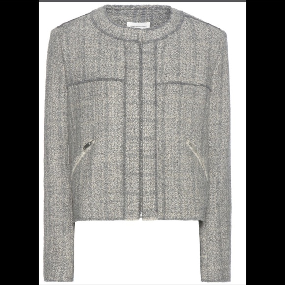 Grey and white jacket with silver hardware.  NWT - Picture 7 of 7